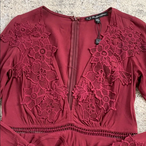 For Love & Lemons | Low-V Neck Blouse NWT - Picture 4 of 6